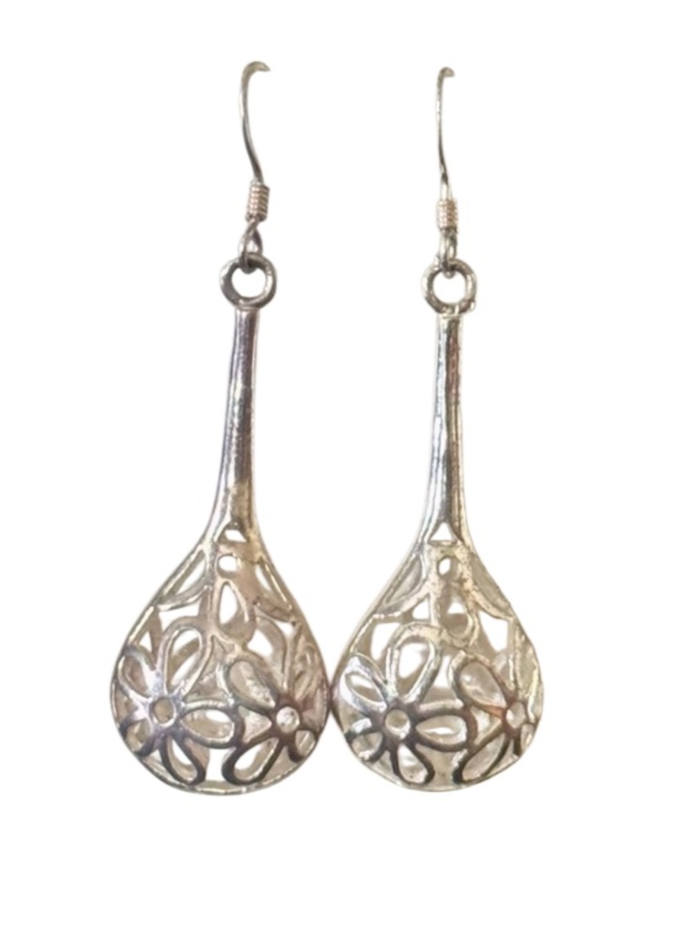 925 Sterling Silver Filigree Drop Earrings
Floral Teardrop Vintage Style Boho